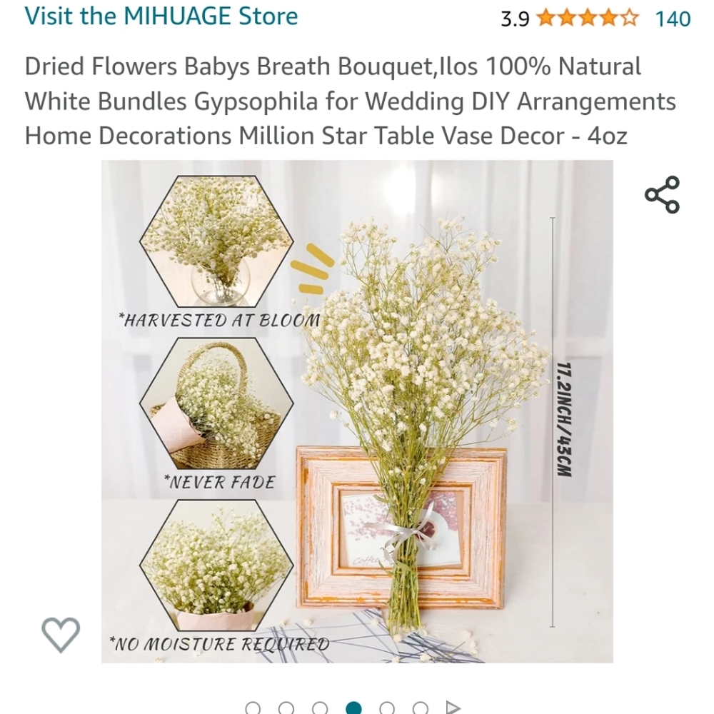 Mihuage dried flowers for home decorations , weddings parties new never …